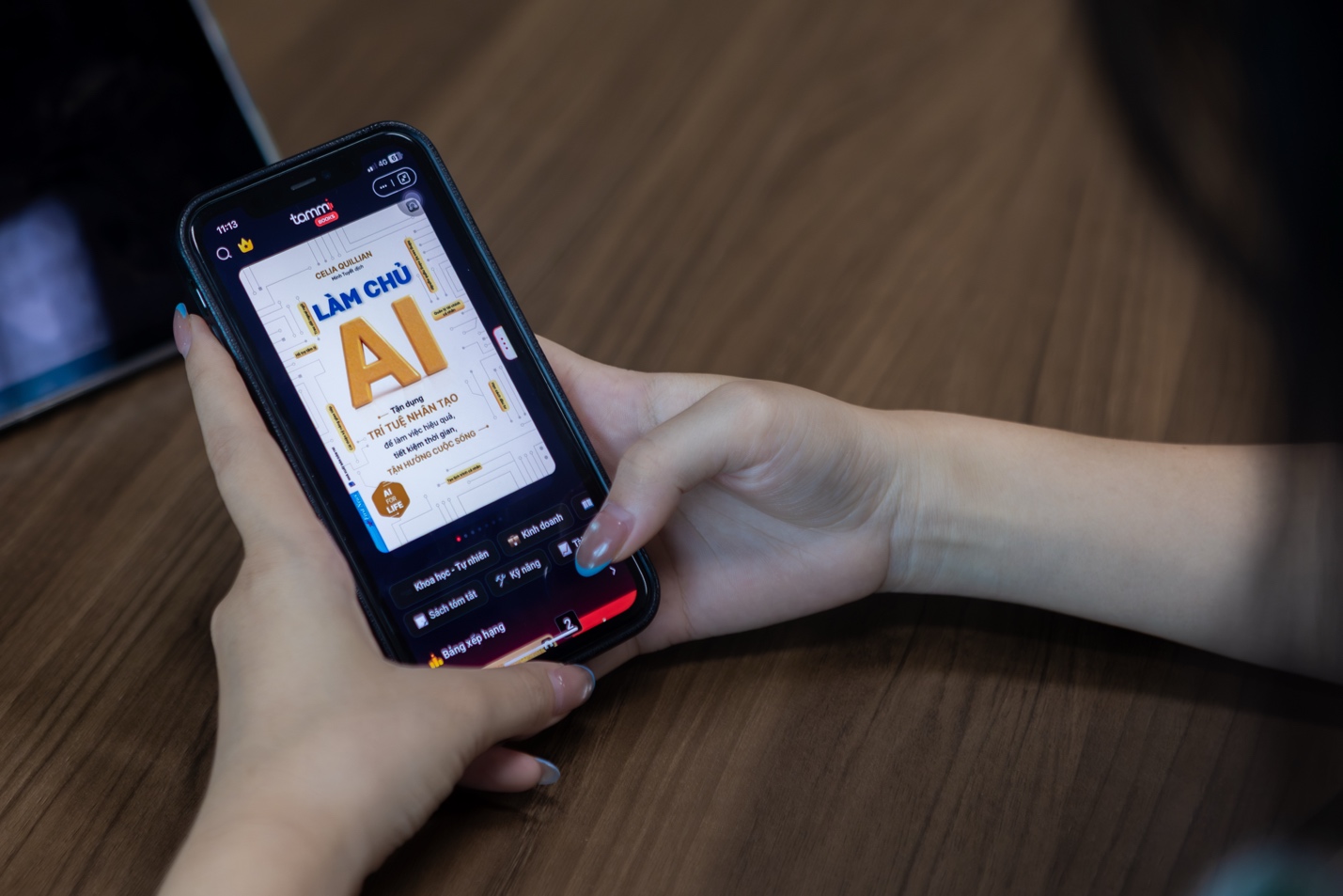 Tammi Books, the built-in reading feature in the Viettel Tammi app