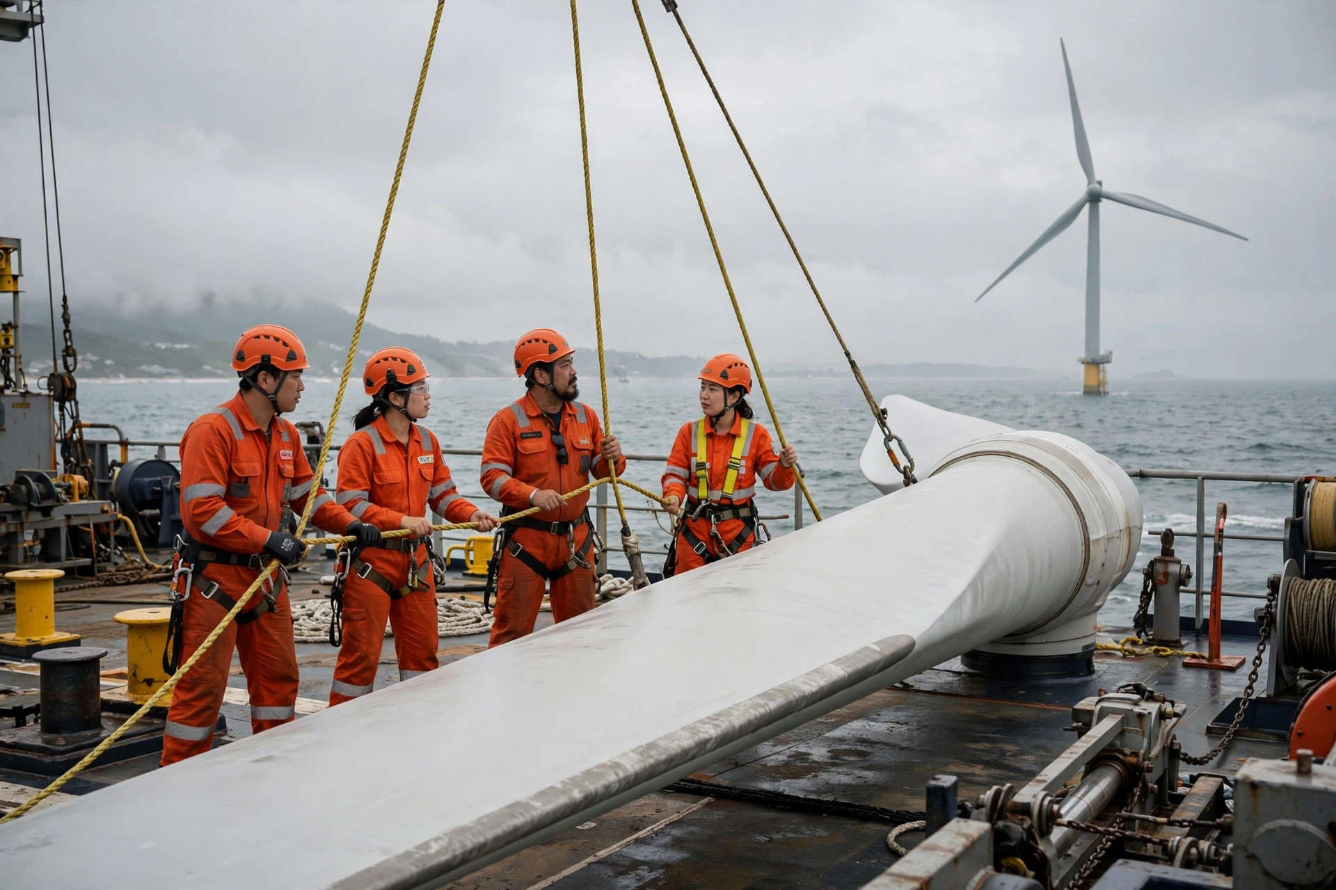 Southeast Asia's Largest Turbines Rise Off Vinh Long