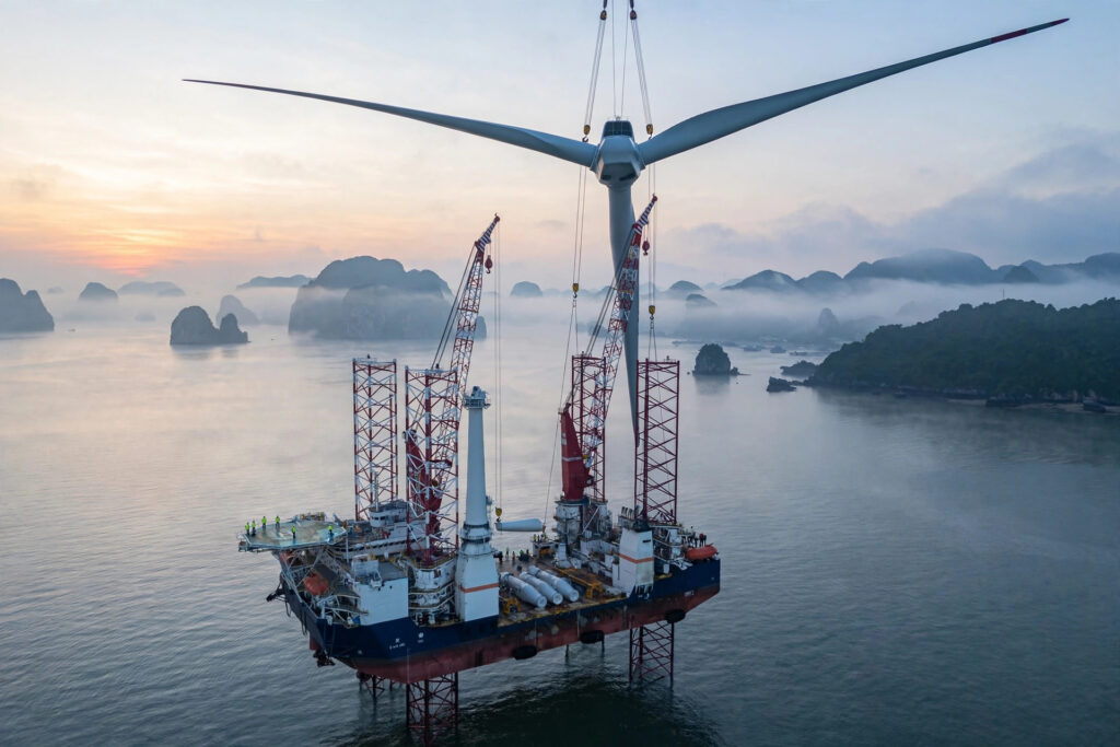 Southeast Asia’s Largest Turbines Rise Off Vinh Long